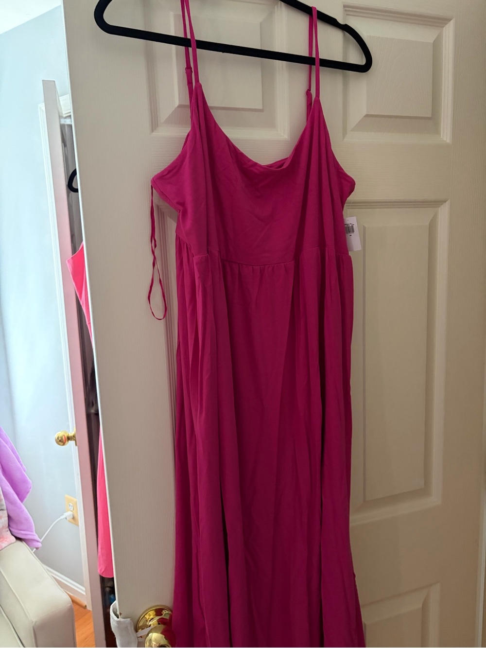 Old Navy Hot Pink Midi Dress